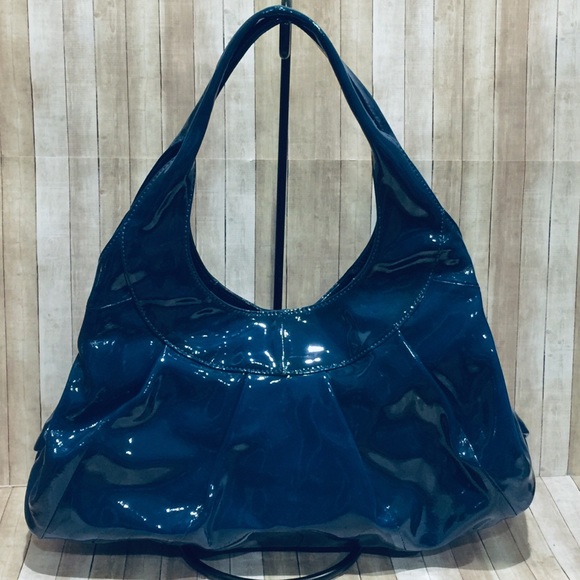 Sigrid Olsen Handbags - Sigrid Olsen Blue Patent Leather Hobo Bag